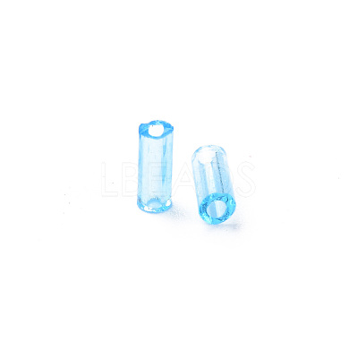 Transparent Glass Bugle Beads SEED-N005-001-C12-1