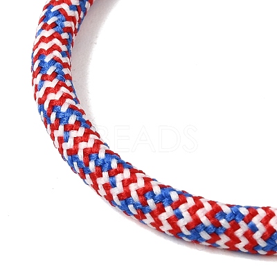 Braided Round Polyester Cord Bracelet Makings FB-CBAEDA0-01G-16-1