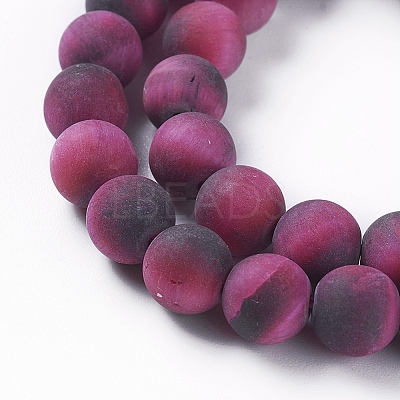 Natural Tiger Eye Beads Strands G-F616-01B-8mm-1
