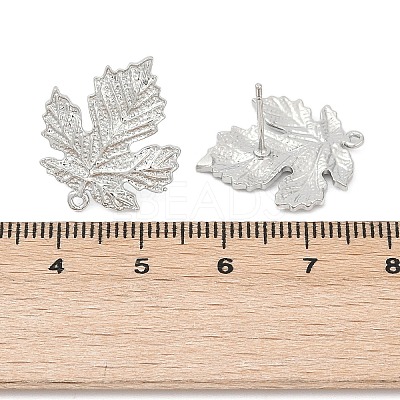 Brass Stud Earring Findings LS-KK-Z099-04P-02-1