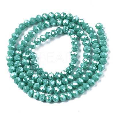 Electroplate Glass Beads Strands EGLA-A034-P10mm-A03-1