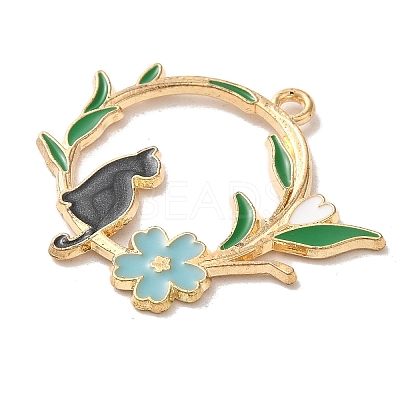 Alloy Enamel Pendants ENAM-147-04E-G-1