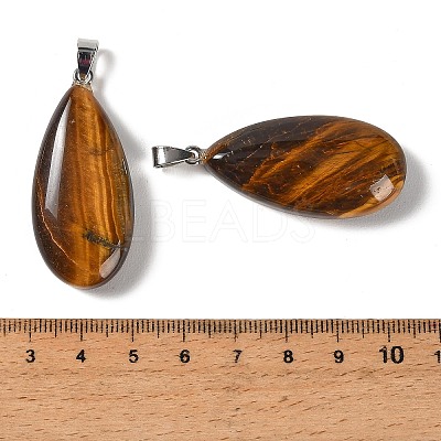 Natural Tiger Eye Pendants GG-CBACB71-02P-04-1