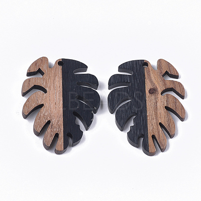 Resin & Walnut Wood Pendants RESI-S358-57-1