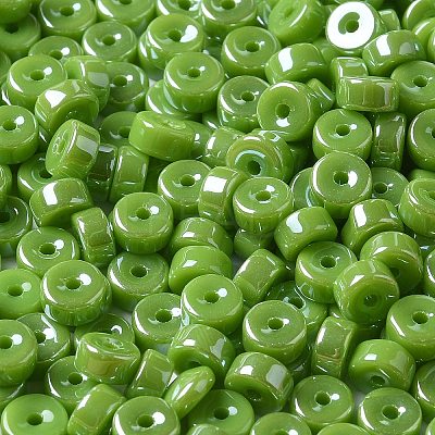 Opaque Colours Luster Glass Seed Beads SEED-E001-P3x6mm-A11-1