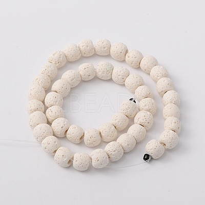 Natural Lava Rock Bead Strands G-L435-03-12mm-11-1