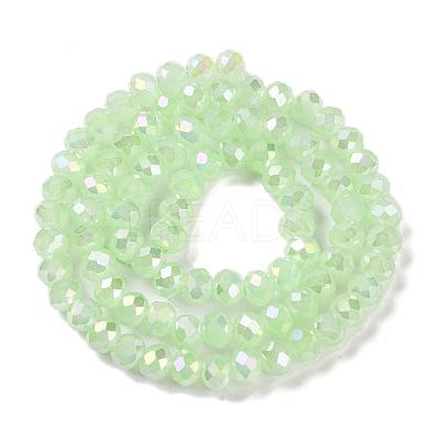 Baking Electroplate Glass Beads Strands LS-DGLA-A039-J6MM-B10-1
