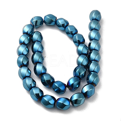 Electroplated Non-Magnetic Synthetic Hematite Beads Strands G-P518-05F-1