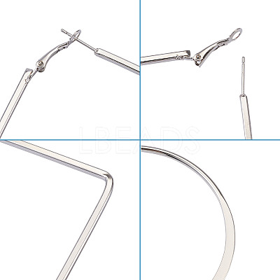 Iron Hoop Earrings EJEW-TA0010-07-1