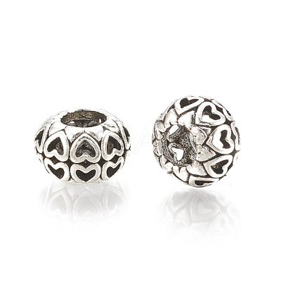 Alloy European Beads MPDL-S066-040-1