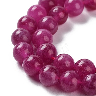 Dyed Natural Malaysia Jade Beads Strands G-G021-02B-03-1