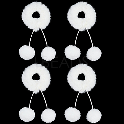 Fur Plush Elastic Hair Accessories OHAR-PH0001-35B-1
