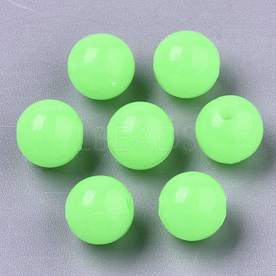 Luminous Acrylic Beads X-MACR-N008-25-6MM-1