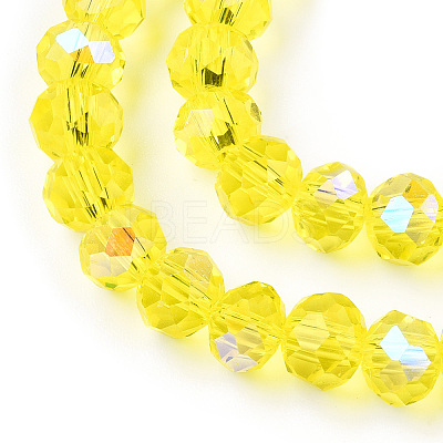 Electroplate Glass Beads Strands EGLA-A034-T3mm-L28-1