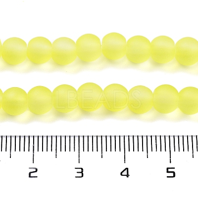 Baking Paint Transparent Glass Bead Strands X-GLAA-S031-6mm-30-1