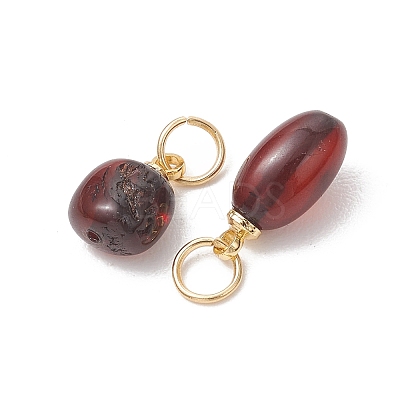 Natural Amber Pendants PALLOY-JF05375-01-1