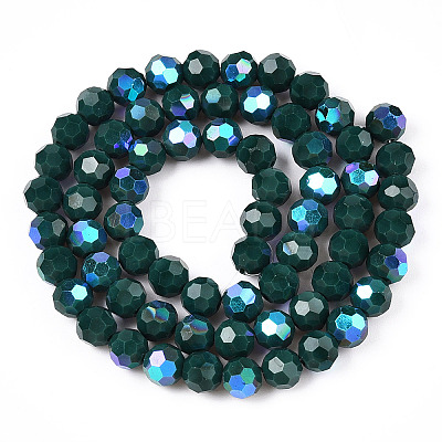 Opaque Glass Beads Strands EGLA-A035-P8mm-L23-1