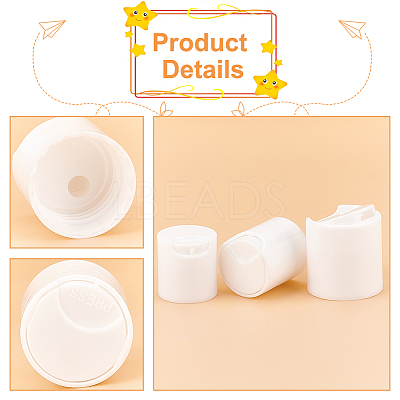 30Pcs 3 Style PP Plastic Press Caps AJEW-BC0003-83C-1