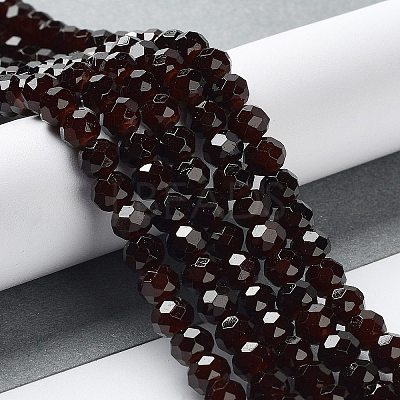 Baking Paint Imitation Jade Glass Bead Strands X-DGLA-A034-J6MM-A11-1