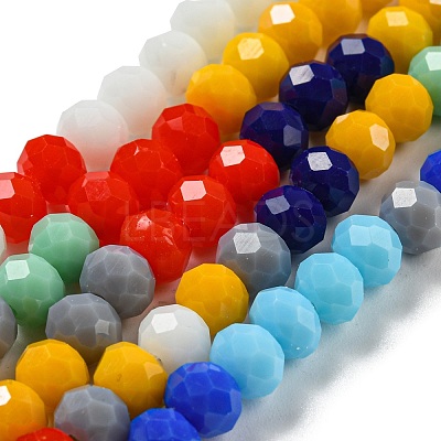 Glass Beads Strands EGLA-A034-M6mm-33-1