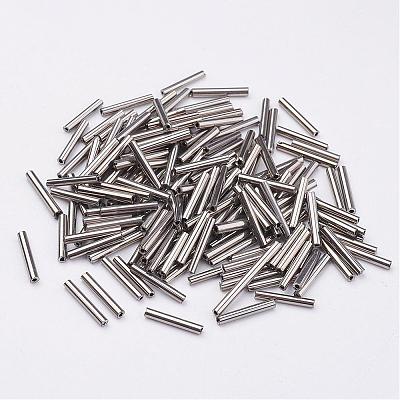 Glass Bugle Beads SEED-E001-12mm-TH-1