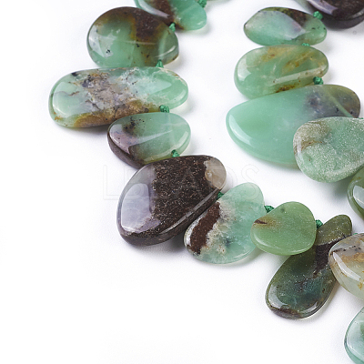 Natural Chrysoprase Beads Strands G-F645-16-1