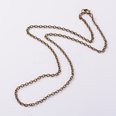 Iron Cable Chain Necklaces NJEW-JN01089-02-1