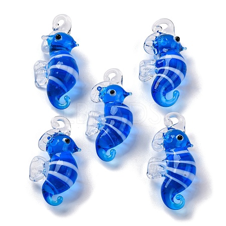 Handmade Lampwork Pendants LAMP-S068-08H-1