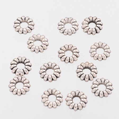 Tibetan Style Alloy Spacer Beads X-AB312-NF-1