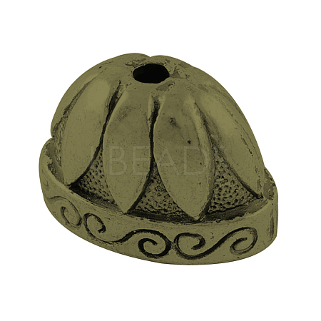 Tibetan Style Alloy Bead Cones TIBE-00748-AB-FF-1