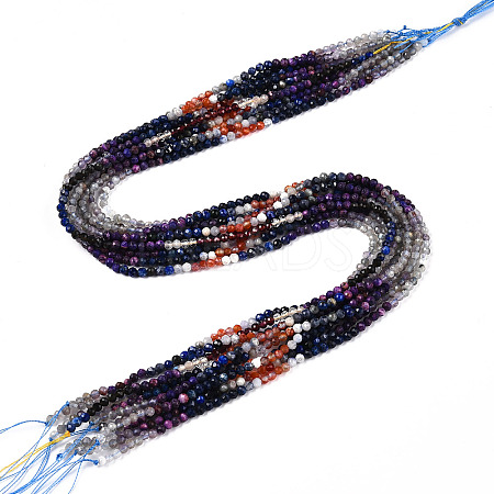 Natural Mixed Gemstone Beads Strands G-D080-A01-02-04-1