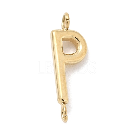 304 Stainless Steel Letter Connector Charms STAS-M108-01G-16-1