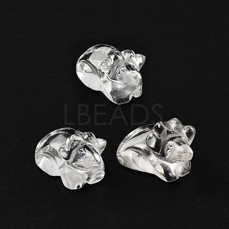 Chinese Zodiac Natural Quartz Crystal Carved Beads G-D300-01G-1