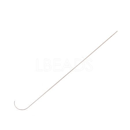 304 Stainless Steel Bented Beading Needles TOOL-WH0125-33B-1
