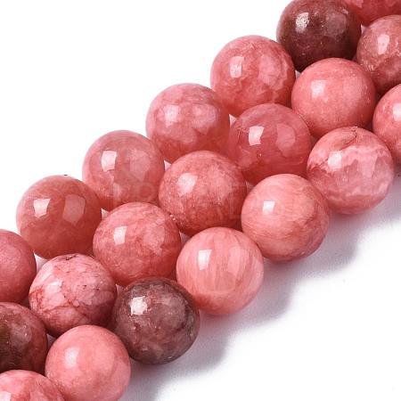 Natural Chalcedony Beads Strands G-S333-10mm-007-1