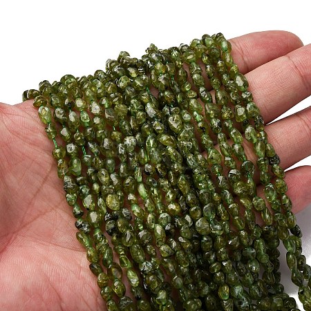 Natural Peridot Beads Strands X-G-I389-A27-1