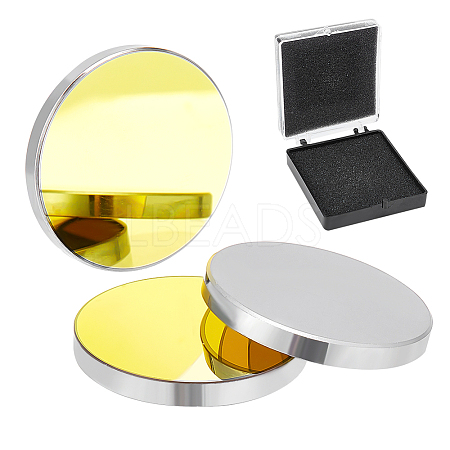 Silicon Gold-Plated Reflective Lens AJEW-WH0248-391B-1