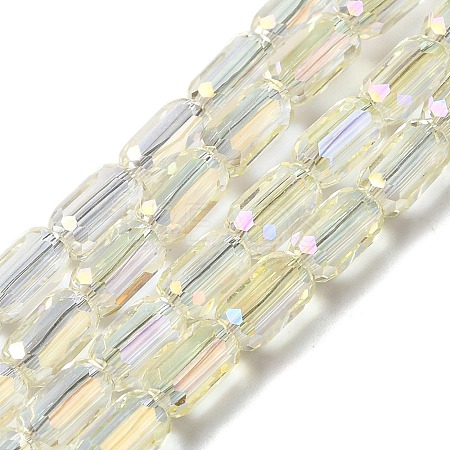 Electroplate Glass Beads Strands EGLA-D031-01-18-1