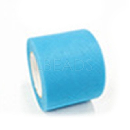 50 Yards Elastic Polyester Deco Mesh Ribbons SRIB-WH0011-129H-1