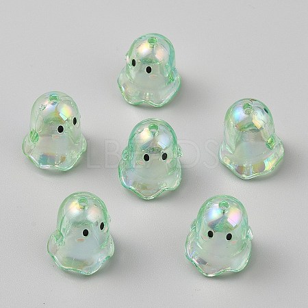 Transparent Acrylic Bead Caps TACR-WH0021-20B-1