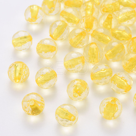 Transparent Acrylic Beads TACR-S154-10A-81-1