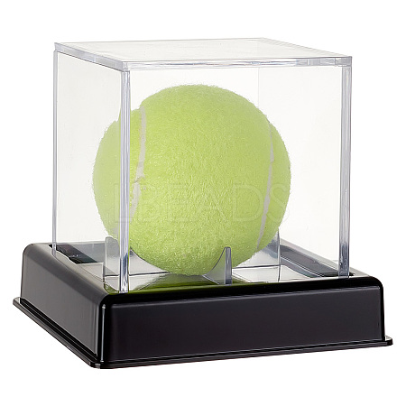 Square Transparent Acrylic Golf Ball Display Case AJEW-WH0016-09-1