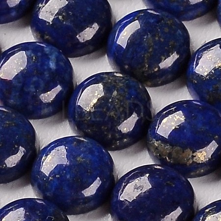 Dyed Natural Lapis Lazuli Gemstone Dome/Half Round Cabochons X-G-J330-06-12mm-1