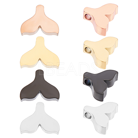 8Pcs 4 Colors 304 Stainless Steel Charms Ion Plating(IP) STAS-UN0029-37-1