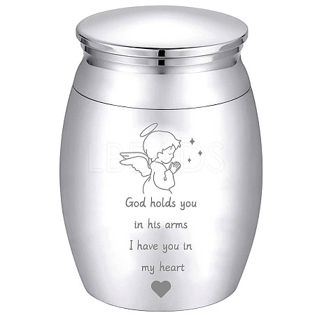 CREATCABIN 1Pc Alloy Cremation Urn AJEW-CN0001-69H-1