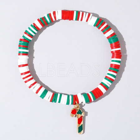 Christmas 304 Stainless Steel Enamel Charm Bracelets AH2991-10-1