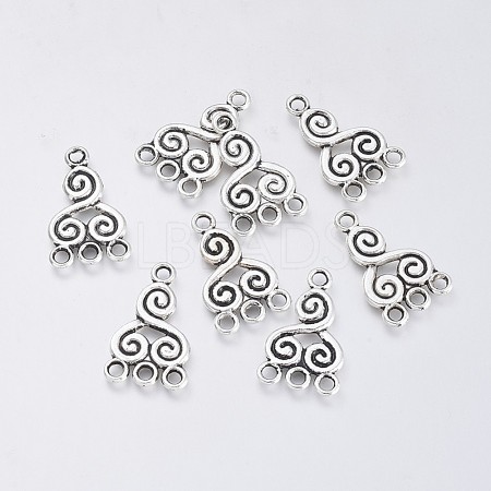Tibetan Style Alloy Chandelier Component Links TIBE-L003-013AS-1