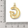 Alloy Enamel Pendants ENAM-S023-01G-G-4