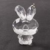 Transparent Acrylic Rhinestone Big Pendants TACR-P002-02A-3