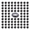 100Pcs 8mm Natural Black Stone Round Beads DIY-LS0002-15-2